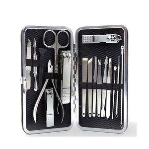 Stainless Steel <b>Nail</b> Care Manicure Pedicure <b>Kit</b> Grooming Tool Set for Salon Travel and Home Use Wholesale Made in Pakistan - Product Image 2