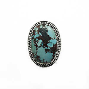 Bagues vintage de luxe très demandées en argent sterling 925 avec pierre précieuse turquoise naturelle, style bohème, disponibles à prix raisonnable - Product Image 4