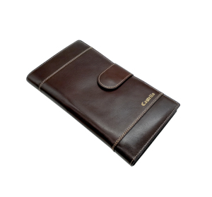 ALL ONE Portefeuille de voyage en cuir Castello de haute qualité avec protection RFID pour passeport, carte d'identité et carte d'embarquement, avec fermoirs en polyester - Product Image 2