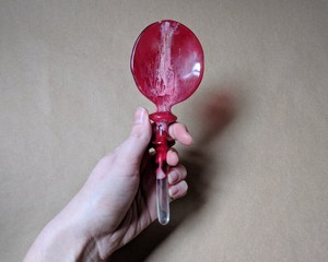 Handcrafted Eco-Friendly Aqua Swirl Marble Resin <b>Salad</b> <b>Server</b> Set | Coastal Serving Spoon Fork | Dishwasher Safe Modern Dining - Product Image 1
