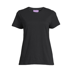 T-shirts noirs pour femmes, taille plus, confortables, élégants, à usage quotidien, design personnalisé, t-shirts unis pour femmes - Product Image 1