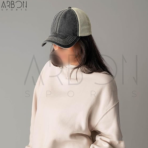 Casquettes 6 panneaux en sergé de coton délavé effet vieilli, durables, légères, confortables, nouvelle tendance, haute qualité, pour adultes - Product Image 4