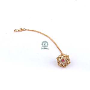 Radhika Ruby Polki Designer Fashion Bangle - Product Image 4
