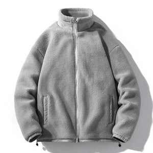 Veste polaire zippée en sherpa pour homme, fausse fourrure, pull polaire zippé, sweat-shirt d'hiver, veste chaude doublée en sherpa - Product Image 6