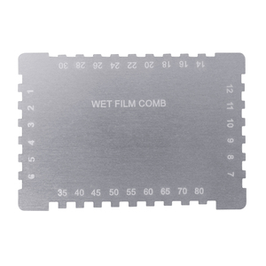 Peignes à film humide pour mesure de l'épaisseur de revêtement de peinture, 25~2032 µm (microns) / 1~80 mil, double échelle, style rectangulaire - Product Image 3