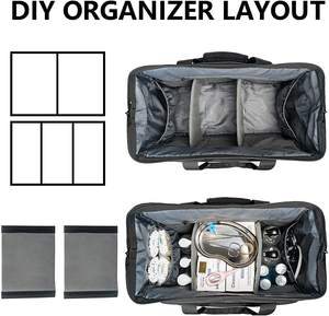 Bolsa de Viaje Médica Impermeable de Oxford, Maletín Clínico de Gran Capacidad con Asas Reforzadas para Recorridos Diarios - Product Image 3