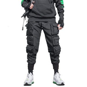 กางเกงวิ่งออกกำลังกายลำลองแฟชั่นสปอร์ตคาร์โก้สำหรับผู้ชาย ดีไซน์โลโก้ OEM รุ่นใหม่ล่าสุด - Product Image 5