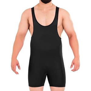 Vêtements de sport en gros, combinaison de lutte unisexe sur mesure en spandex 4XL, séchage rapide, taille adulte pour hommes - Product Image 1
