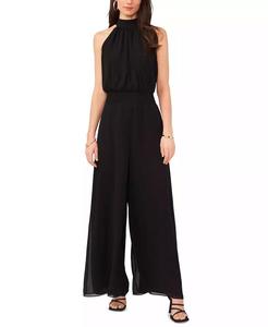 Women's Halter <b>Tie</b>-<b>Back</b> Wide-Leg Jumpsuit | Vince Camuto - Product Image 1