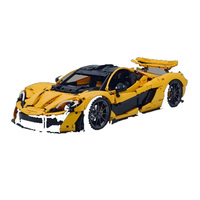 MORK 023001 Voiture de course RSR bleue, super rapide, véhicule de sport, briques de construction pour garçons