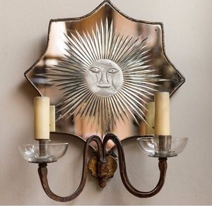 Italian Venetian Glass Mirror <b>Wall</b> <b>Sconce</b> | Luxury Vintage Style Handmade Decorative <b>Wall</b> <b>Light</b> Ornate Carved Frame for Boutique - Product Image 1