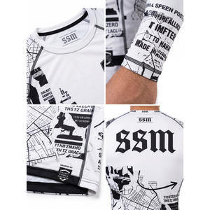 OEM Custom Sublimated 85/15 Polyester Elastane Rashguard Streetwear MMA BJJ No-Gi Fightwear Sun Protection Clothing Excellent - Product Image 4