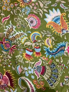 Tissu en coton imprimé floral bohème bio personnalisé pour robes, sacs, rideaux et textiles de maison pour femmes et garçons - Product Image 2