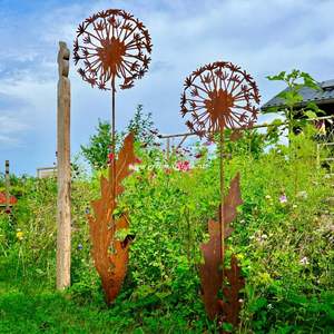 Piquets décoratifs en métal pour jardin, conçus à la main pour embellir les jardins grâce à des créations artistiques en métal inspirées de la floristerie. - Product Image 6