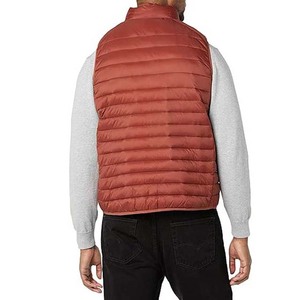 Breathable Canvas Quilted Puffer Vest Stand Warm Winter <b>Jacket</b> Outdoor Sportswear Lightweight Comfortable Daily Wear Men's - Product Image 3