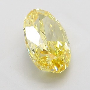 Diamant ovale jaune vif fantaisie certifié 5,01 carats VS1 EX Polish EX Symmetry, pierre libre pour la fabrication de bijoux fins - Product Image 3
