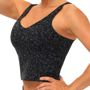 <b>Women's</b> <b>Black</b> Leopard Print V-Neck <b>Tank</b> <b>Top</b> <b>for</b> <b>Women</b> Crop Sexy <b>Tank</b> <b>Top</b> <b>for</b> <b>Women</b> Slim Fit <b>Tank</b> <b>Top</b> <b>for</b> <b>Women</b> - Product Image 3