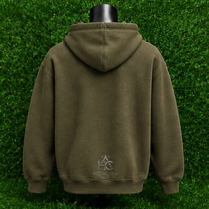 เสื้อฮู้ดดี้โอเวอร์ไซส์คุณภาพพรีเมียมสุดคุ้ม ผ้าฝ้ายฟลีซ ทรงหลวม สวมใส่สบาย เหมาะสำหรับฤดูหนาว  สามารถปรับแต่งได้ - Product Image 4