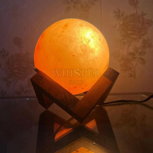 Elegante Lámpara de Sal del Himalaya Tallada a Mano, Decoración de Mesa de Alta Calidad, Grado A+, Estilo Moderno, Brillo Decorativo - Product Image 5