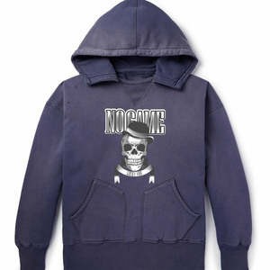 Sudadera con Capucha Extra Grande para Hombre, Diseño de Calavera de Dibujos Animados, Algodón, Informal, Otoño, con Bolsillo Frontal con Logotipo - Product Image 1