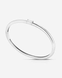 Baguette Cut Lab Grown Diamond <b>Cuff</b> <b>Bracelet</b> Custom 14K Solid Gold Dainty Hinged Bangle Stacking Bangles Factory Price Wholesale - Product Image 3