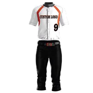 Ropa Deportiva Personalizada, Uniformes de Béisbol Personalizados, Jersey con Logotipo Personalizado, Jersey de Béisbol Negro con Detalles Dorados - Product Image 1