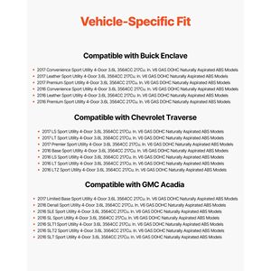 Cuscinetto Ruota Anteriore/Posteriore in Pelle per Chevy Traverse LS Sport Utility 2016-2017 e Buick Enclave Convenience - Product Image 3