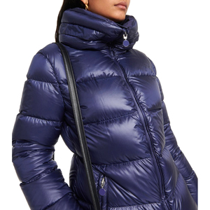 High Quality Solid Pattern Knitted Puffer Jacket Women Plus Size Customizable Zipper Embroidered Logo Waterproof Breathable Soft - Product Image 6