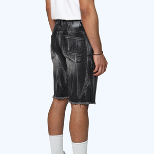 New Best Selling <b>Men's</b> Denim <b>Overalls</b> High Waist Light Wash Breathable Quick Dry Casual Plain Custom Summer Sports Knitted 100% - Product Image 6