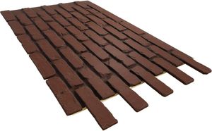 Paneles de Ladrillo Tradicionales 3D de PU Modernos, Revestimiento de Pared de <span class=keywords><strong>Piedra</strong></span> Sintética Anti-UV, Ladrillo Sintético de Poliuretano Duradero <span class=keywords><strong>para</strong></span> Fachada de Viviendas - Product Image 2
