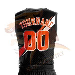 Ensemble d'uniformes de basketball sans manches en polyester 100 % de haute qualité, design personnalisé, respirant, léger, écologique, séchage rapide - Product Image 6