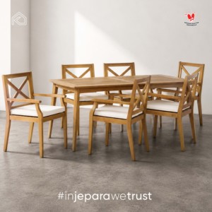 Timeless Solid Teak Wood Outdoor Dining <b>Set</b> <b>Restaurant</b> Patio Garden Resort Hotel Furniture Handmade Indonesia Durable Weather - Product Image 6