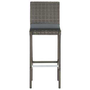 Conjunto de Bar para Jardín de Madera de Acacia Sólida y Ratán PE Gris con Acero Estándar - Product Image 6