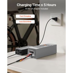 Batteria per Scooter Elettrico 48V 10Ah, Pacco Batteria al Litio per E-bike con Caricabatterie BMS 30A, Cavo di Espansione con Connettore T, 500+ Cicli, Configurazione 10s4p 15ah - Product Image 5