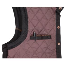 Chaleco de Soldador Personalizado de Cuero Resistente al Fuego, Traje de Soldadura Personalizado de Cuero de Alta Calidad Resistente al Calor - Product Image 6