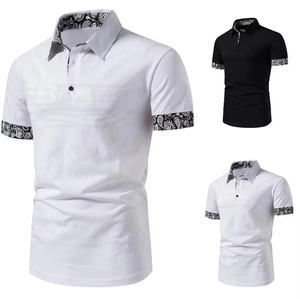 Camisa de Manga Larga para Hombre, Nueva Colección de Verano, Estampado Digital, Bloques de Color, Cuello Casual, Lona, Spandex/Algodón, Transpirable - Product Image 1