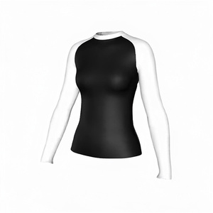 Rashguard de Jiu-Jitsu BJJ para Mujer, de Alta Calidad y Económico, de Poliéster y Elastano, de Secado Rápido, Manga Larga, para Deportes de Contacto MMA - Product Image 1