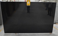 Prix d'usine, dalle de granit noir pour carrelage de sol, comptoirs, décoration