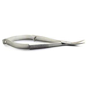 Ciseaux à sourcils personnalisés avec logo brodé, à pointe droite, en acier inoxydable de qualité chirurgicale, antistatiques et durables - Product Image 3