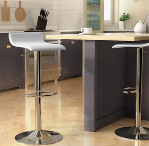 Modern <b>Clear</b> Acrylic Adjustable <b>Dining</b> <b>Chair</b> with Waterproof Acrylic Legs Base for Kitchen Island Home Bar Hotel & Living Rooms - Product Image 6