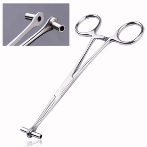Pinza para Septum JIESIBO de 6 Pulgadas, Acero Inoxidable, con Ranuras y Extremos Abiertos, Herramienta Quirúrgica Profesional para Perforaciones Corporales, con Certificación CE e ISO - Product Image 6