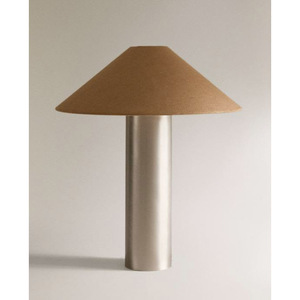Modern Geometric Wooden Table Lamp With Fabric Shade Minimalist Solid Wood Decorative <b>Desk</b> Light <b>For</b> <b>Bedroom</b> And Living Room - Product Image 2