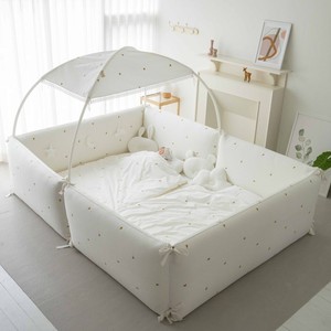 [S.P Company] lolbaby Parure de lit pour bébé avec broderie pigmentée, pare-chocs de lit, protection de parc pour bébé, matelas et literie de sécurité premium - Product Image 2