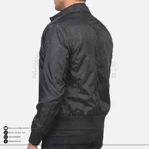 Veste bomber en satin personnalisée Mawra, broderie, patchwork, camouflage, veste universitaire unisexe, imperméable, respirante, écologique - Product Image 4