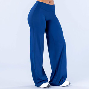 <b>Women</b> <b>Leggings</b> Compression <b>Flare</b> Bottom Plus Size Breathable Athletic Mid Waist Training Seamless Solid Color Spandex Elastic - Product Image 5