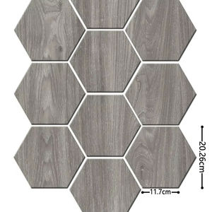 Vinilos Decorativos Hexagonales de PVC SXP Modernos en Oferta, Adhesivos para Pared <span class=keywords><strong>con</strong></span> Efecto Mármol, Autoadhesivos, Impermeables, Decoración para Pared de <span class=keywords><strong>Cocina</strong></span> y Baño - Product Image 1