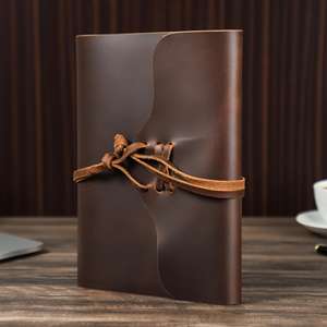 Soft Touch Leather Heavy Duty Smell Proof Protection A5 Refillable Journal Case Notebook Holder for Writing LNBC-0130 - Product Image 2
