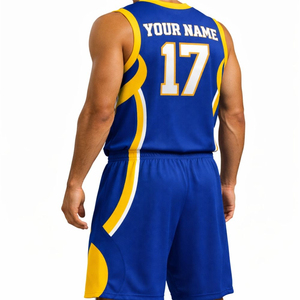 Maillot de basketball réversible en mesh, uniforme vierge pour équipe, vente en gros, séchage rapide, service OEM - Product Image 5