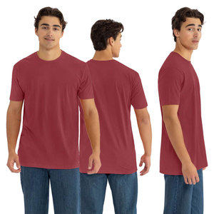 Wholesale Men Premium Cotton T <b>Shirt</b> Soft Ringspun Fabric Private Label Manufacturing Men's Solid Maroon Short Sleeve T-<b>Shirt</b> - Product Image 1