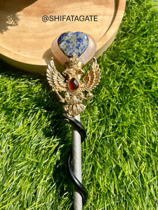 Gran oferta 2025, varita mágica de serpiente, hermosa colección de cristal hecha a mano, oro rosa, cuarzo negro, tipografía, otras artesanías de cristal - Product Image 3